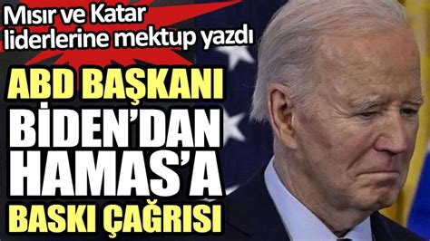 dan katar masin|Biden'dan Mısır ve Katar liderlerine: Hamas'a baskı yapın.